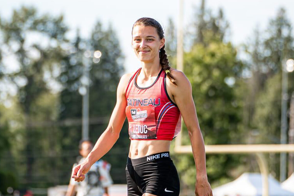 Audrey Leduc Breaks Canadian Record and Advances to 100m Semifinals