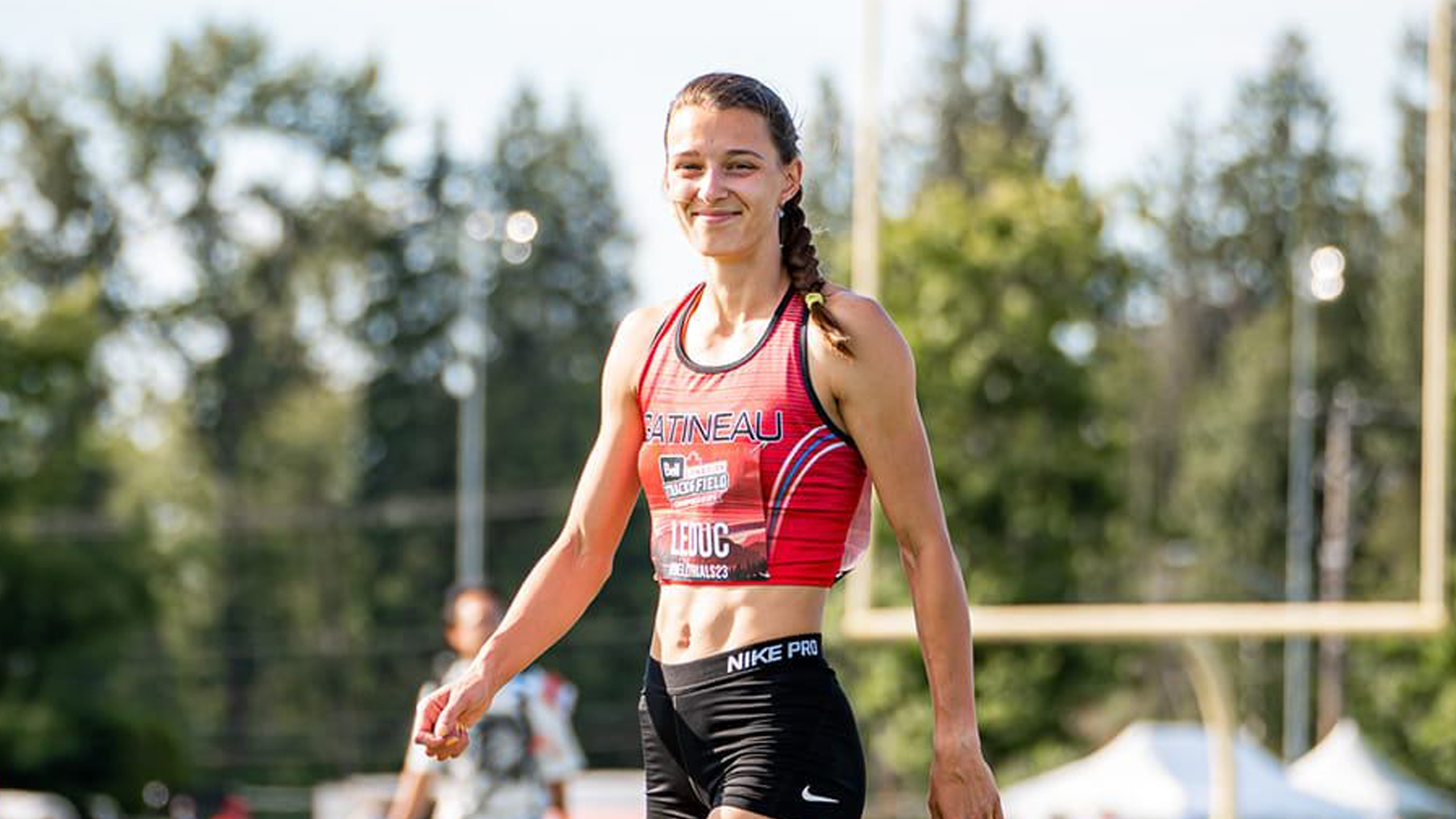 Audrey Leduc Breaks Canadian Record and Advances to 100m Semifinals